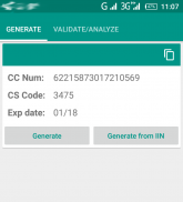 Credit card number generator and validator screenshot 5