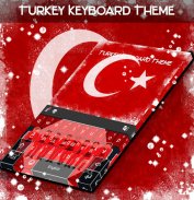 Thème du clavier de Turquie screenshot 0