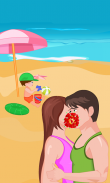 Kissing Game-Beach Couple Fun screenshot 3