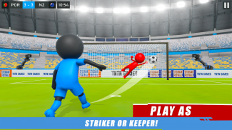 Permainan Bola Sepak Stickman screenshot 1