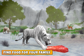 Família de tigres de neve screenshot 1