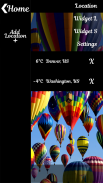 Air Balloon Weather & Clock screenshot 1