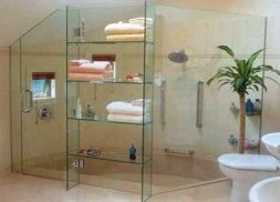 Bathroom Glass Shelves Ideas screenshot 3