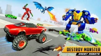 Police Dragon Robot Car Game screenshot 2