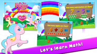 Pony lernt Preschool Mathe screenshot 0