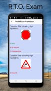 RTO Exam in English : Driving Licence Test screenshot 1