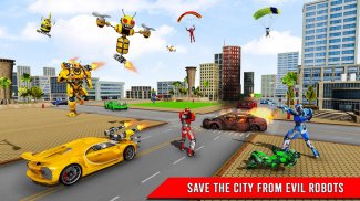 Bee Robot Car Game: Robot Game screenshot 1