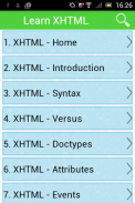 Learn XHTML screenshot 0