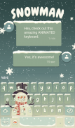 Snowman Keyboard & Wallpaper screenshot 4