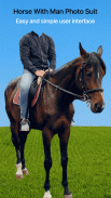 Horse With Man Photo Suit screenshot 1