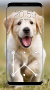 puppy skrin kunci corak screenshot 5
