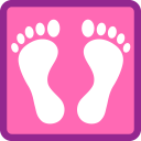 Reflexology foot massage chart Icon