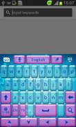 Keyboard Thema Blue screenshot 1