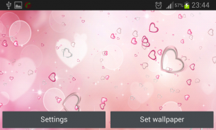 Pink Hearts Live Wallpaper screenshot 7