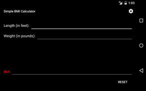 Simple BMI Calculator screenshot 2