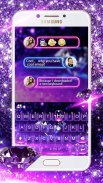 ثيم لوحة المفاتيح Purplediamonds screenshot 3