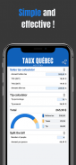 Calcul Taxes Québec | TPS TVQ screenshot 1
