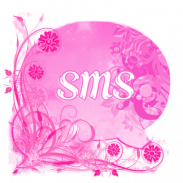 GO SMS Pro Theme Pink Flowers screenshot 4