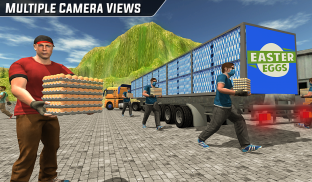 Supermarket Egg Transport Truck Driver Sim 2019 screenshot 4