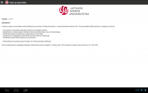 LSU Mobili aplikacija screenshot 6