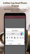 tách cà phê khung ảnh kép screenshot 6