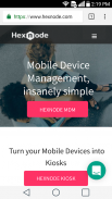 Hexnode Kiosk Browser screenshot 1