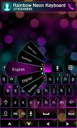 GO Keyboard Rainbow Neon Theme screenshot 1