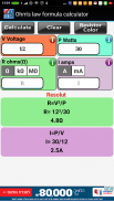 Ohm's law formula calculator screenshot 4