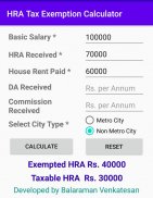 HRA Calculator screenshot 1