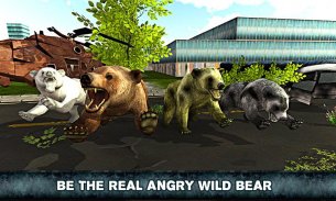 Oso grizzly ciudad ataque sim 3d screenshot 0