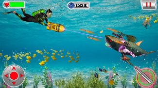 Underwater Shark Robot Game screenshot 3