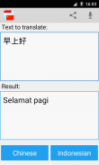 Indonesian chinese translator screenshot 1
