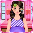 Pregnant woman spa salon games