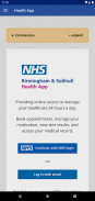 Birmingham/Solihull Health App screenshot 6