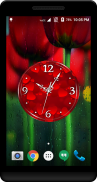 Red Clock Live Wallpaper screenshot 0