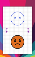如何一步步绘制表情符号、表情符号 screenshot 8