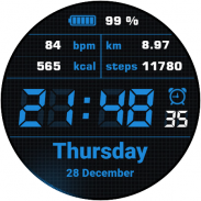 Simple Watchface AKM Wear OS screenshot 12