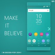GALAXY XPERIA Theme | JUST CYAN 🎨Design For SONY screenshot 4