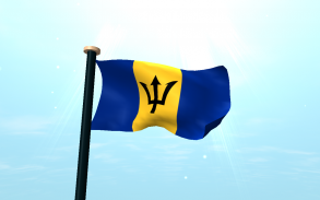 Barbados Flag 3D Free screenshot 4