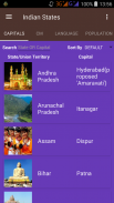 Indian States - Capitals,CM,Governor,Area & more screenshot 0