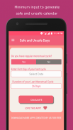 Family Planner - Safe and Unsafe Days Calendar screenshot 1