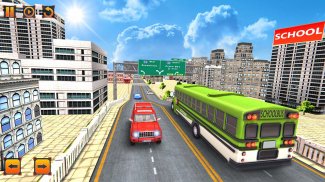 School Bus Fun Driving Game screenshot 0