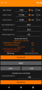 Rear Shock Coil Calculator screenshot 0