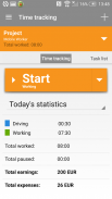 Mobile Worker - Time tracker screenshot 1