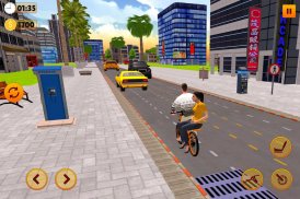 BMX Bicycle Taxi Driving: City Transport screenshot 5