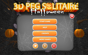 3D Halloween Peg Solitaire screenshot 1