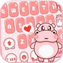 Pink Cute Hippo Themes