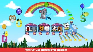 Smart flying train - un juego para niños y niñas. screenshot 2
