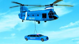 US Grand Airplane Limo Police Car Transport Games screenshot 0