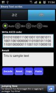 Binary Text co/dec screenshot 1